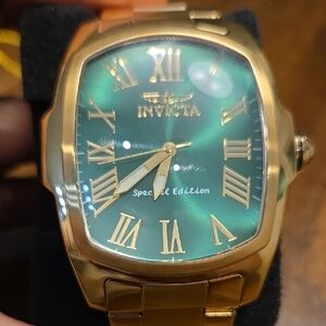 Invicta Gold and Green Special Edition Watch